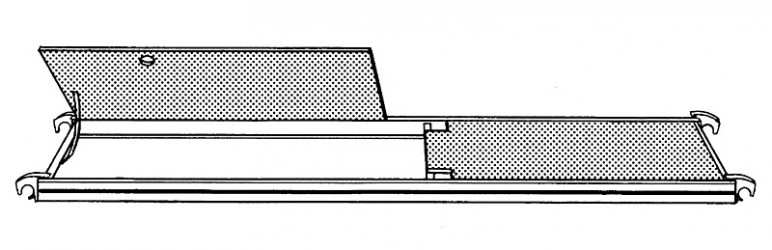 HYMER Bühne mit Durchstiegsklappe 627324 / Länge: 2,95 m HYMER Bühne mit Durchstiegsklappe 627324 / Länge: 2,95 m