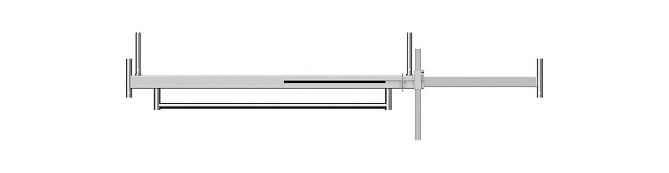 Layher Fahrbalken mit 2 Rohrverbindern, 3,2 m 1338.320 Layher Fahrbalken mit 2 Rohrverbindern, 3,2 m 1338.320