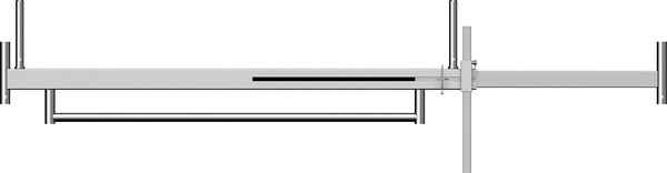 Layher Fahrbalken mit 2 Rohrverbindern, 3,2 m 1338.320