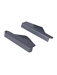 Hailo Set Scharnierstufenabdeckung (2 Stück), Farbe: dunkelgrau Hailo Set Scharnierstufenabdeckung (2 Stück), Farbe: dunkelgrau