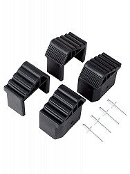 Hailo Fuß-Set (4 Stück), Farbe: schwarz Hailo Fuß-Set (4 Stück), Farbe: schwarz