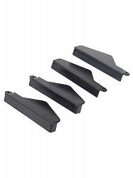 Hailo Set Scharnierstufenabdeckung (4 Stück), Farbe: schwarz 9922001 Hailo Set Scharnierstufenabdeckung (4 Stück), Farbe: schwarz 9922001