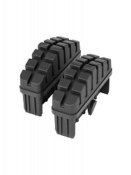 Hailo Fuß-Set (2 Stück), Farbe: schwarz 9927001 Hailo Fuß-Set (2 Stück), Farbe: schwarz 9927001