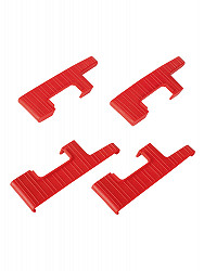 Hailo Set Stufenseitenteile (4 Stück), Farbe: rot Hailo Set Stufenseitenteile (4 Stück), Farbe: rot