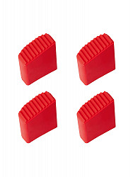 Hailo Fuß-Set (4 Stück), Farbe: rot Hailo Fuß-Set (4 Stück), Farbe: rot