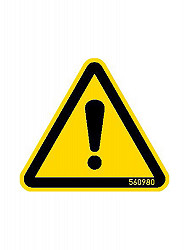 KRAUSE HWS Warnschild Gefahrenstelle 50 mm KRAUSE HWS Warnschild Gefahrenstelle 50 mm