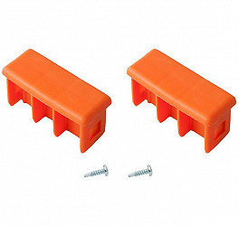 KRAUSE MONTO Kopfstopfen (Paar) 64x25 mm | Farbe: Orange KRAUSE MONTO Kopfstopfen (Paar) 64x25 mm | Farbe: Orange