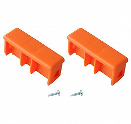 KRAUSE MONTO Kopfstopfen (Paar) 77x25 mm | Farbe: Orange KRAUSE MONTO Kopfstopfen (Paar) 77x25 mm | Farbe: Orange