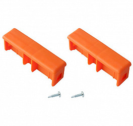 KRAUSE MONTO Kopfstopfen (Paar) 97x25 mm | Farbe: Orange KRAUSE MONTO Kopfstopfen (Paar) 97x25 mm | Farbe: Orange