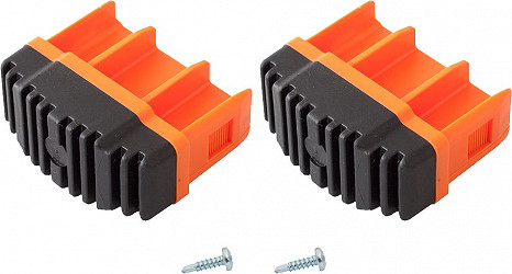 KRAUSE MONTO Fußstopfen (Paar) 64x25 mm | Farbe: Orange KRAUSE MONTO Fußstopfen (Paar) 64x25 mm | Farbe: Orange