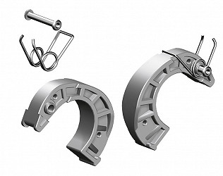 Layher Einrastklauen-Finger 42 mm - Farbe: Grau - 2er-Set Layher Einrastklauen-Finger 42 mm - Farbe: Grau - 2er-Set