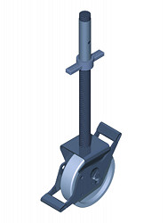 ZARGES Lenkrolle mit Feststeller - Durchmesser 200 mm ZARGES Lenkrolle mit Feststeller - Durchmesser 200 mm