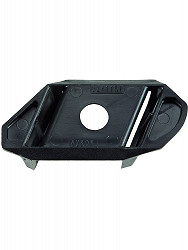 ZARGES Stufenabschluss 42 mm rechts, schwarz, für geschraubte Stehleiter ZARGES Stufenabschluss 42 mm rechts, schwarz, für geschraubte Stehleiter