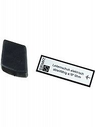 ZARGES Außenschuh el. leitf, schwarz 42 x 25 mm ZARGES Außenschuh el. leitf, schwarz 42 x 25 mm