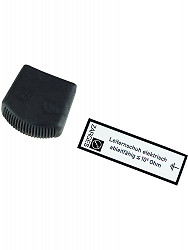 ZARGES Außenschuh el. leitf, schwarz 58 x 25 mm ZARGES Außenschuh el. leitf, schwarz 58 x 25 mm