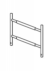 HYMER Geländerteil 2 Sprossen 7089401 / Länge: 0,53 m HYMER Geländerteil 2 Sprossen 7089401 / Länge: 0,53 m